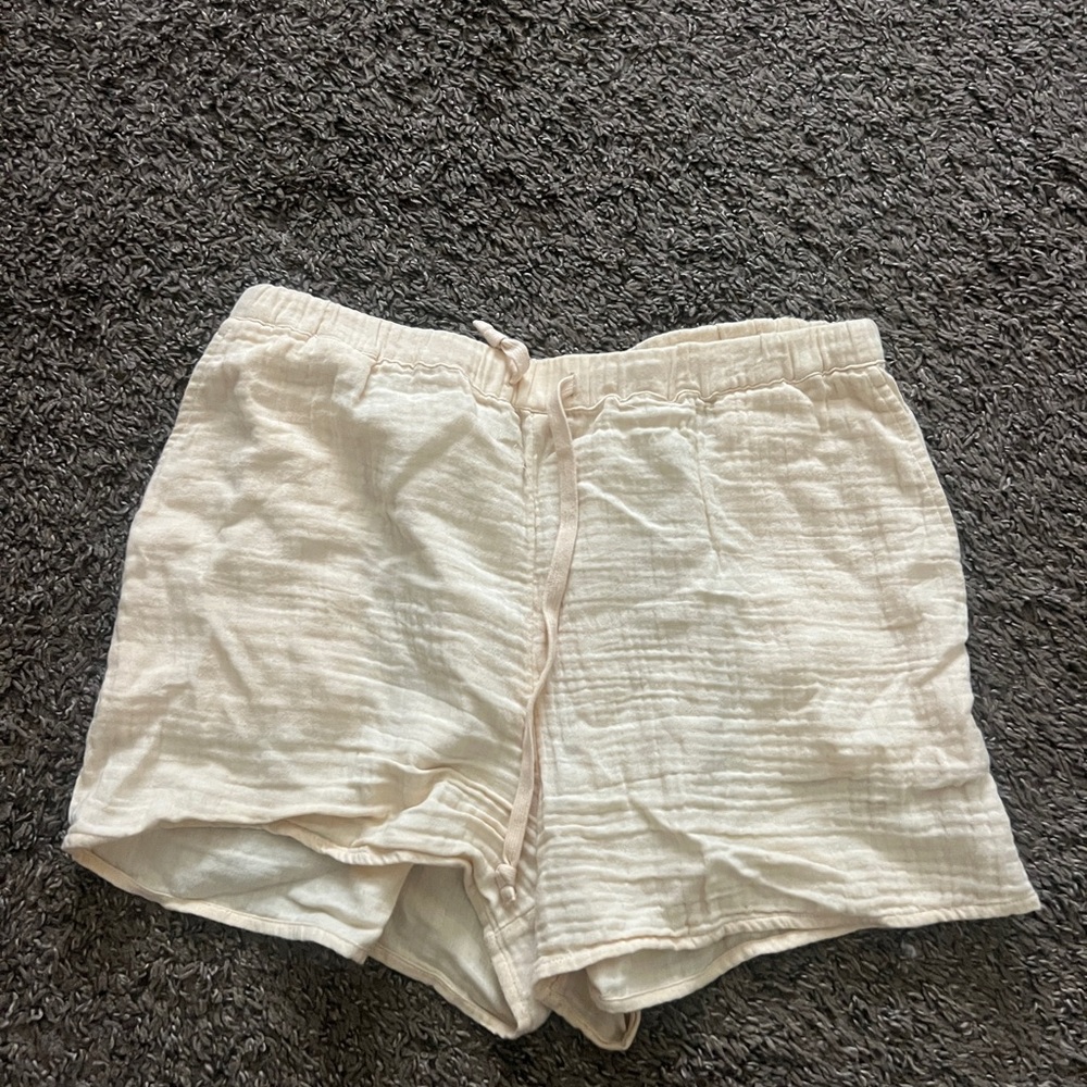 Aritzia Yellow cotton shorts
